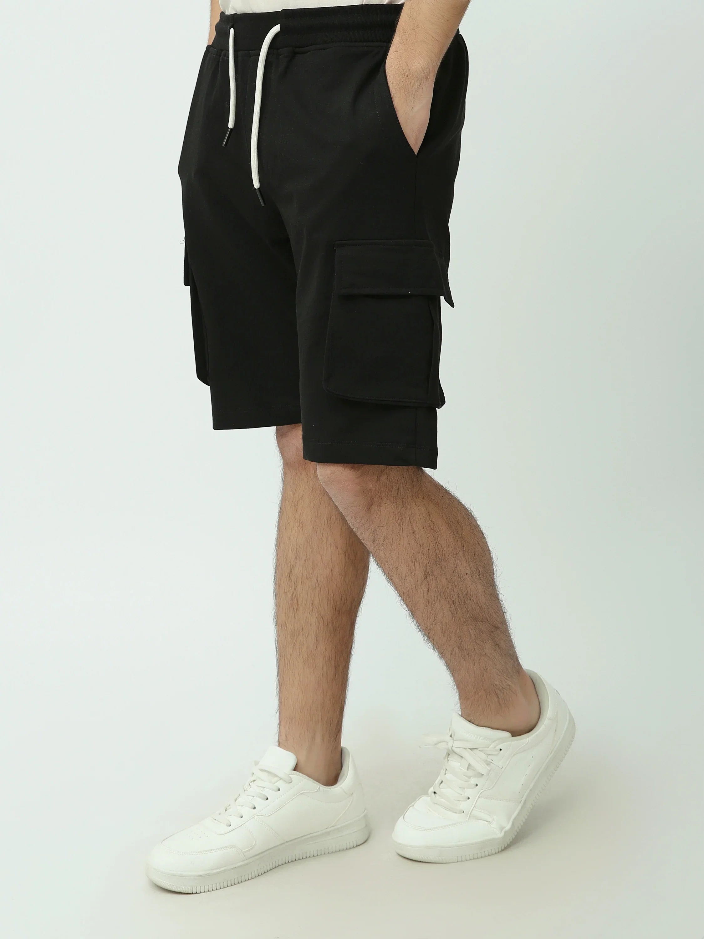 Short cargo pour homme avec poches latérales et taille élastique - SHR24SMBC29159TM1