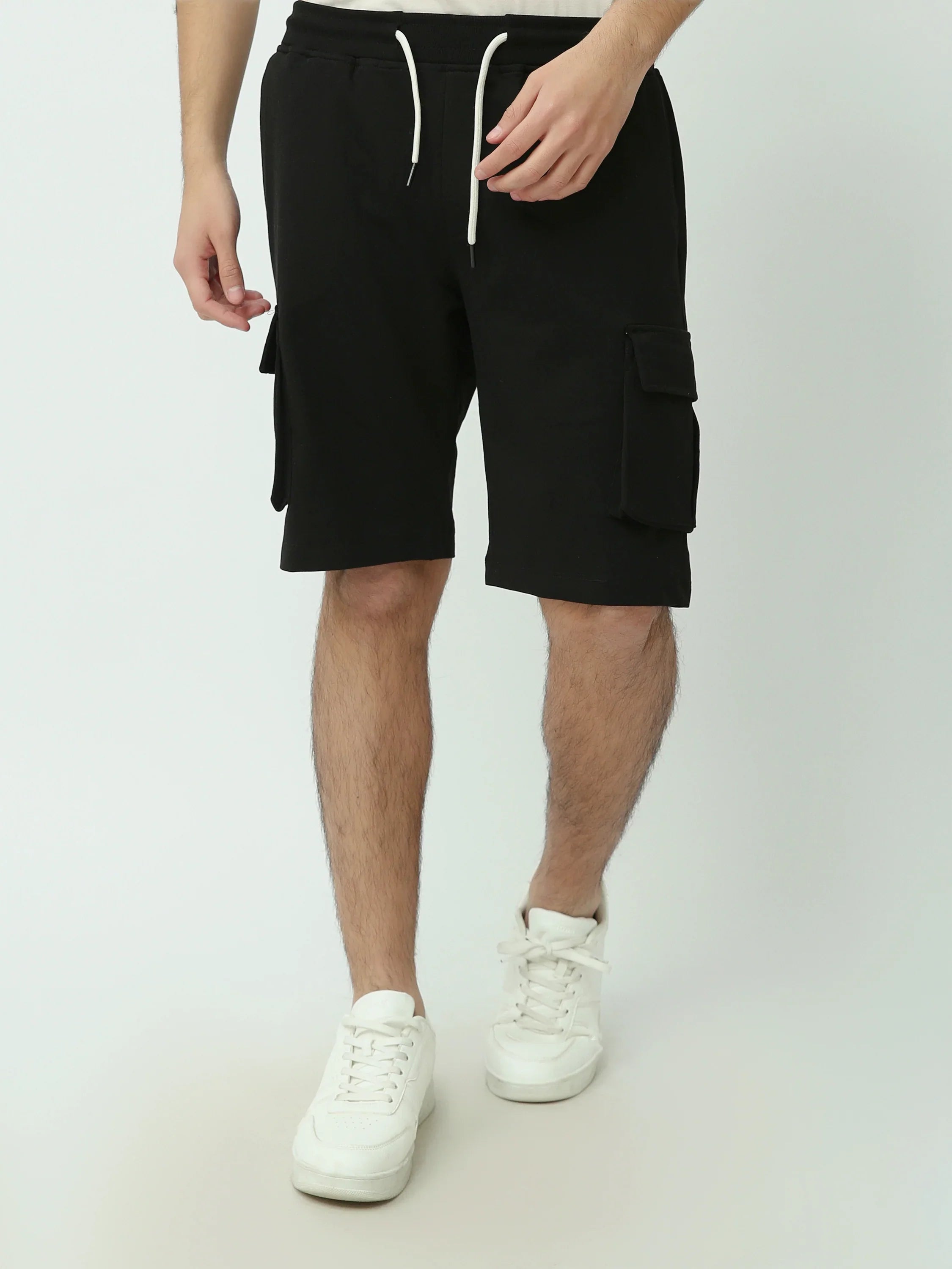 Short cargo pour homme avec poches latérales et taille élastique - SHR24SMBC29159TM1