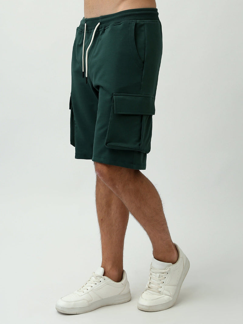 Short cargo pour homme avec poches latérales et taille élastique - SHR24SMBC29159TM1