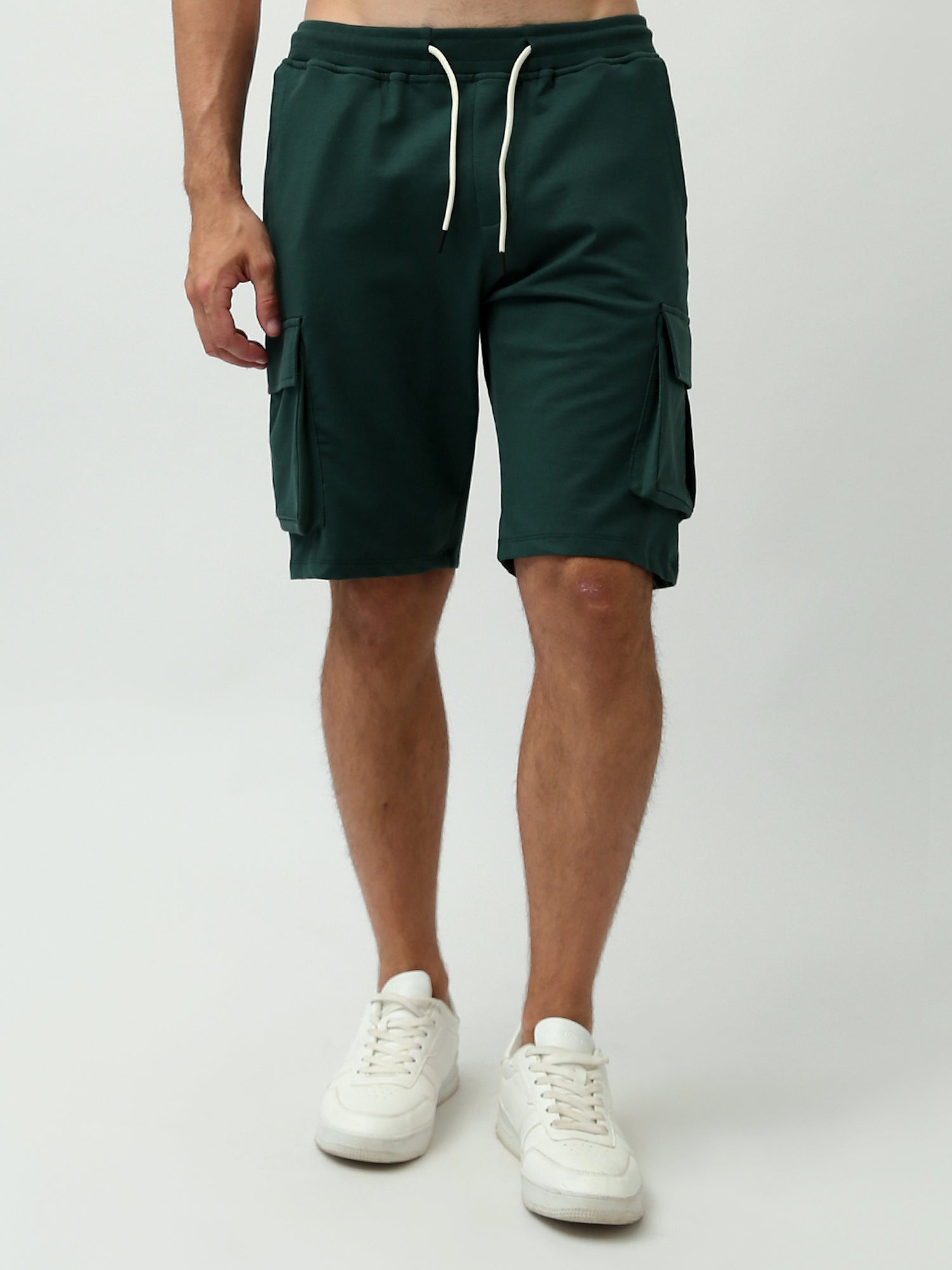 Short cargo pour homme avec poches latérales et taille élastique - SHR24SMBC29159TM1