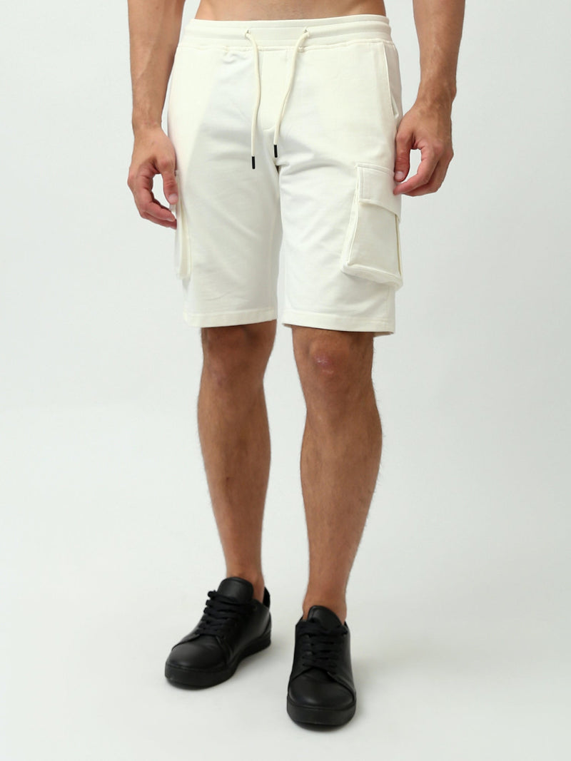 Short cargo pour homme avec poches latérales et taille élastique - SHR24SMBC29159TM1