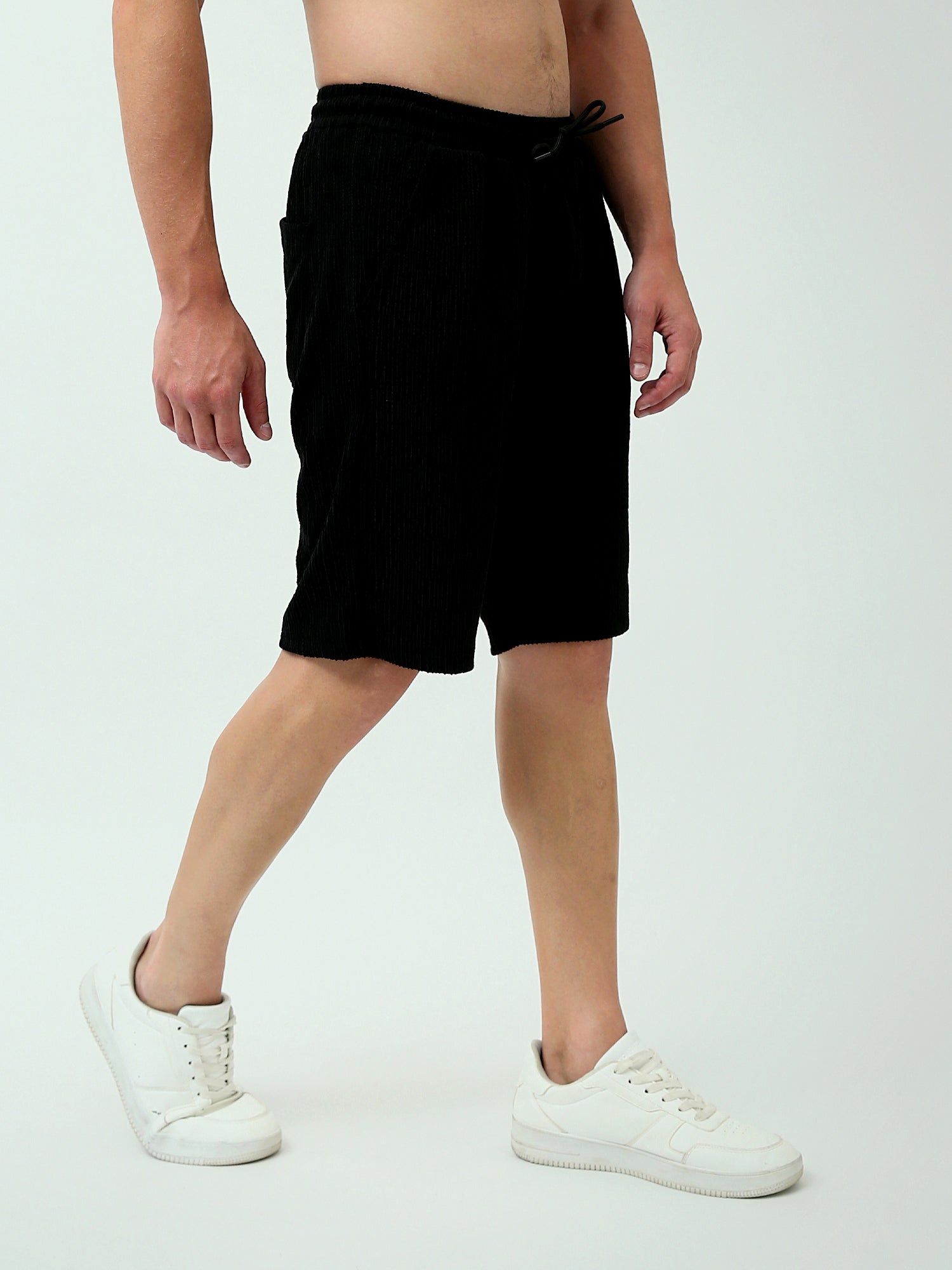 Short de sport pour homme de couleur noire avec taille élastique - SHR24SMBS15001TM1