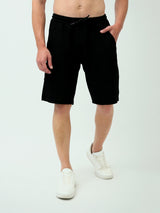 Short de sport pour homme de couleur noire avec taille élastique - SHR24SMBS15001TM1