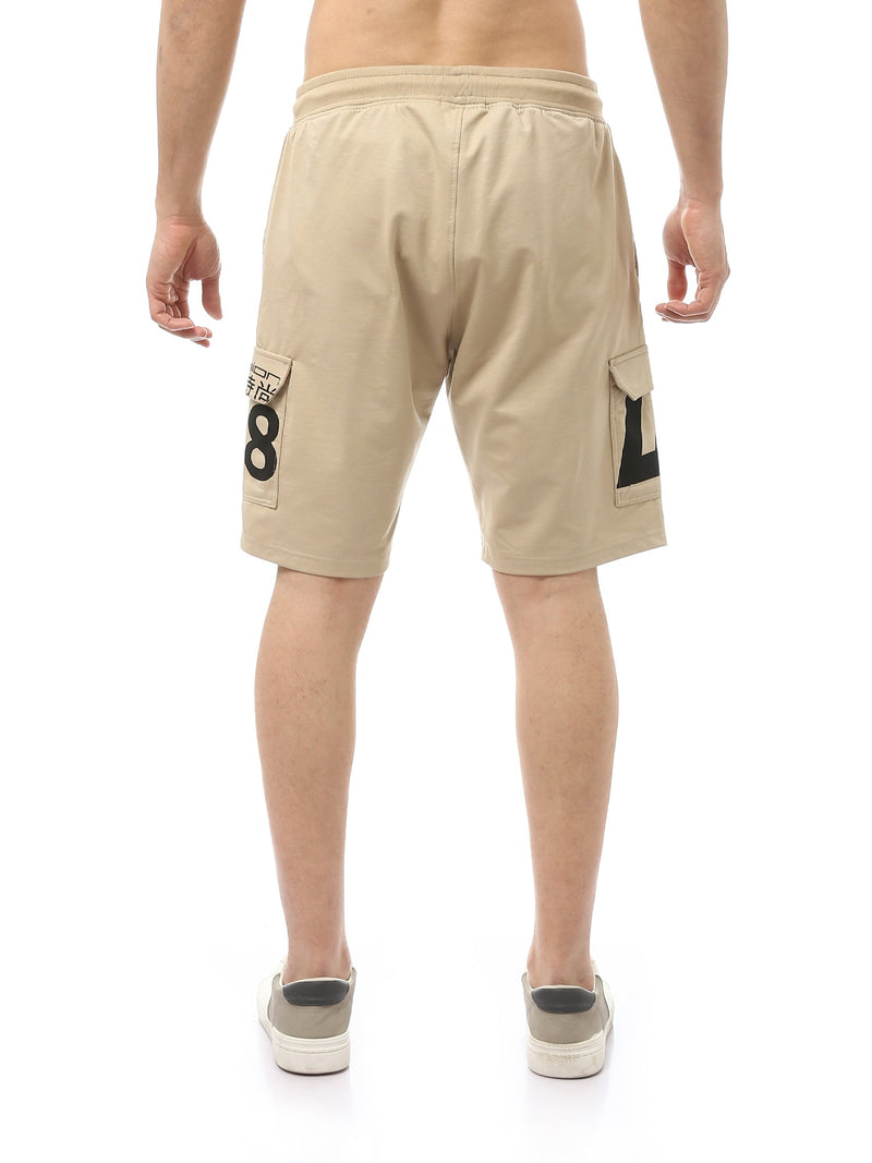 Short de sport pour homme avec poches latérales et impression du logo - SHR24SMPC29151TM1
