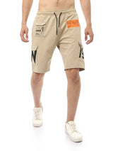 Short de sport pour homme avec poches latérales et impression du logo - SHR24SMPC29151TM1