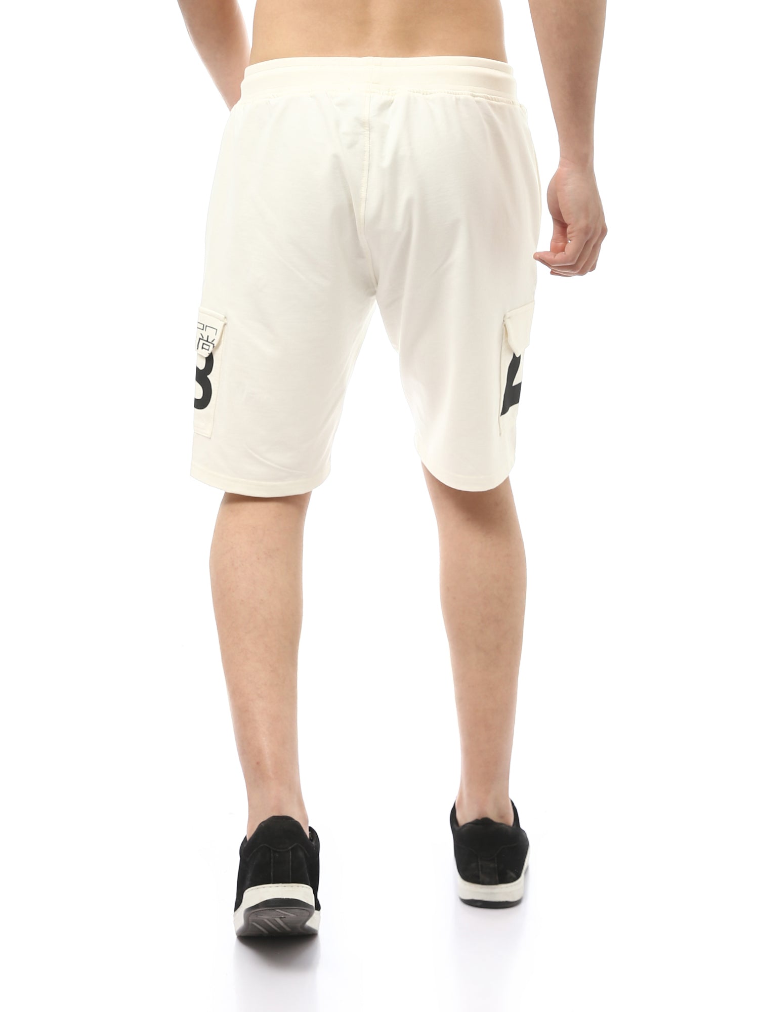 Short de sport pour homme avec poches latérales et impression du logo - SHR24SMPC29151TM1