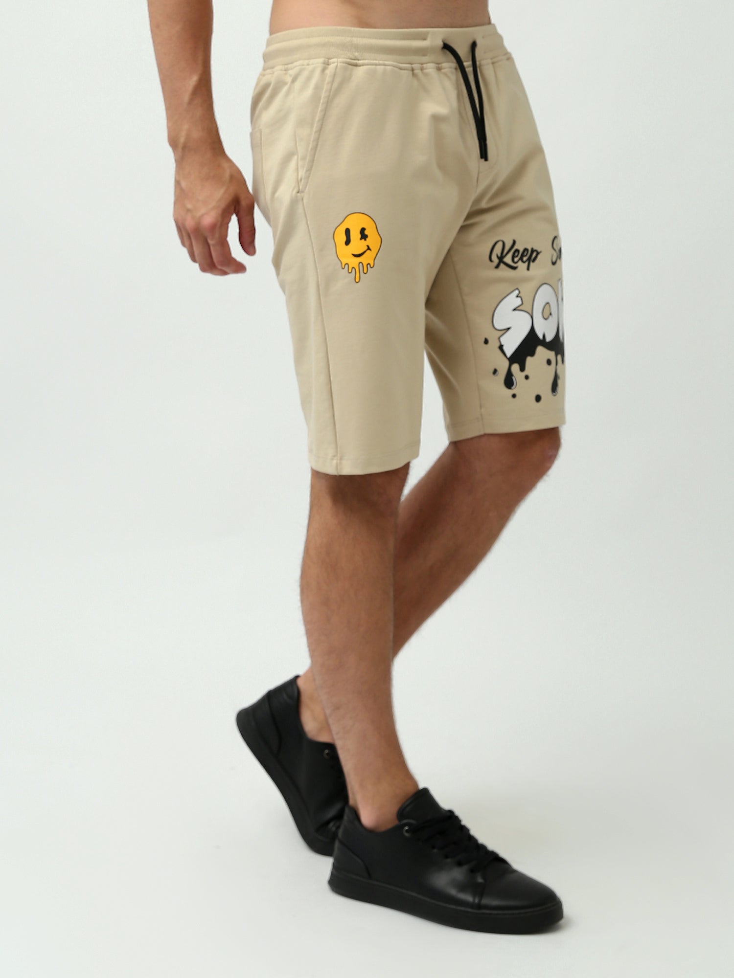 Short Homme Comfort Fit – Imprimé ‘Keep Simple SOME’ – SHR24SMPS29161TM1