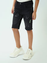 Short enfant au design moderne avec imprimé artistique – SHR25GDPP31711TB1