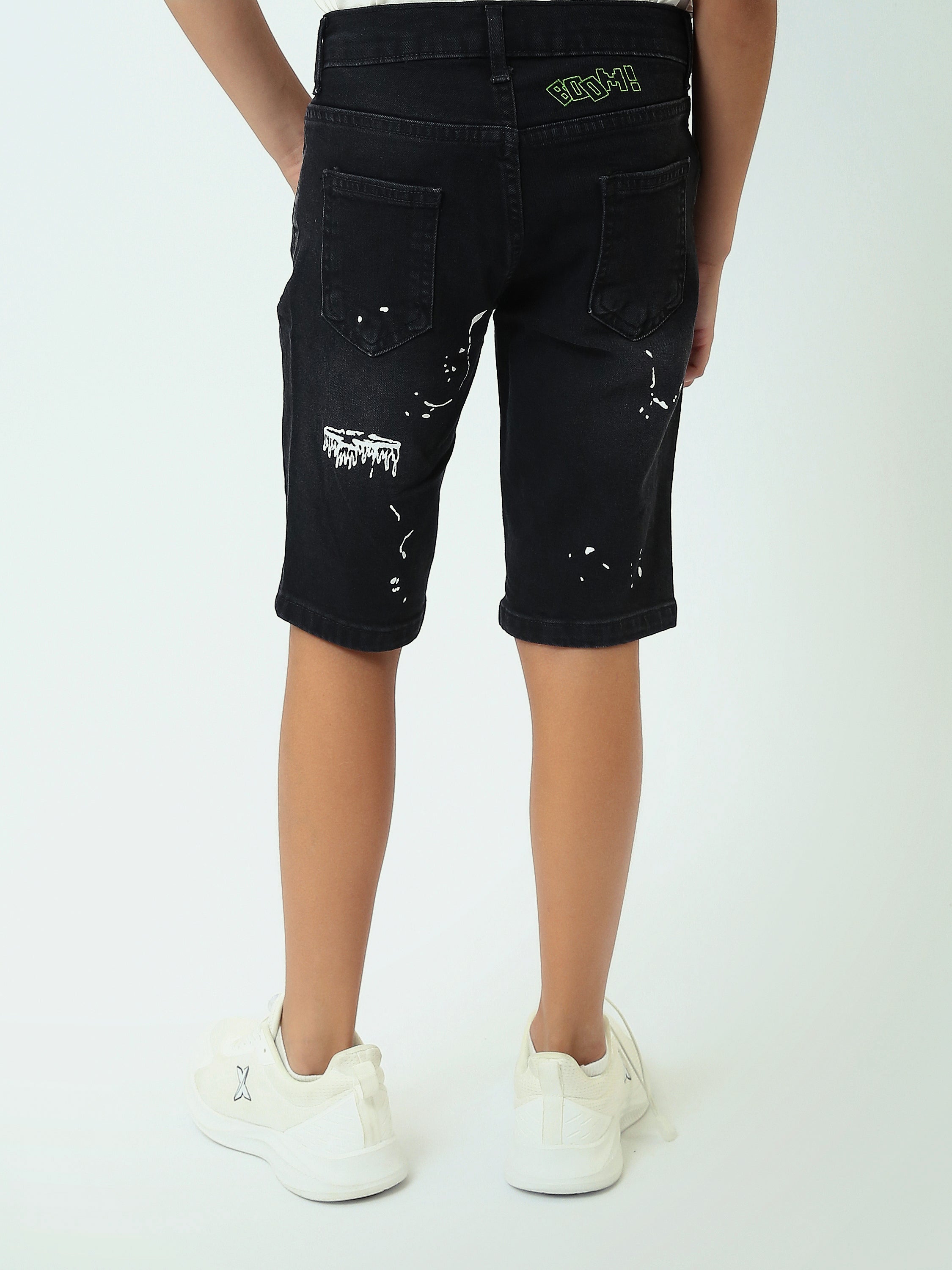 Short pour enfants au design moderne et impression artistique - SHR25GDPP31711TB1