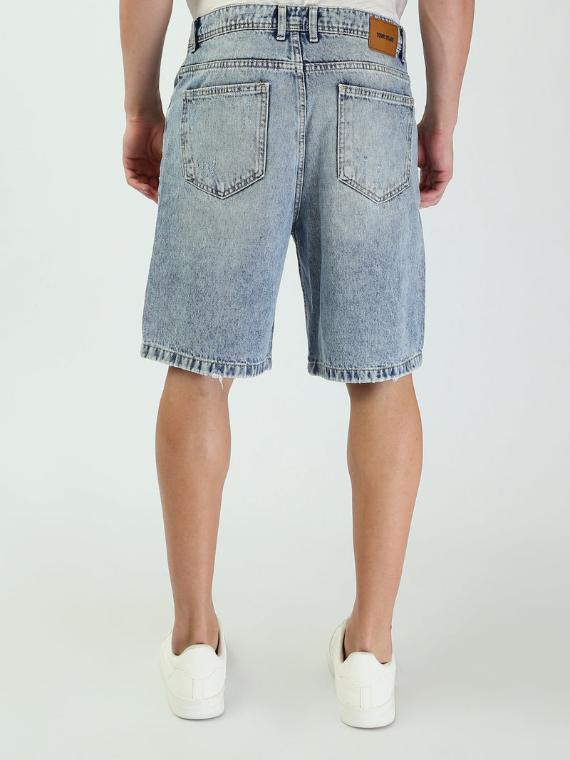 Short en jean homme déchiré au design moderne - SHR25SDSP30207TM1