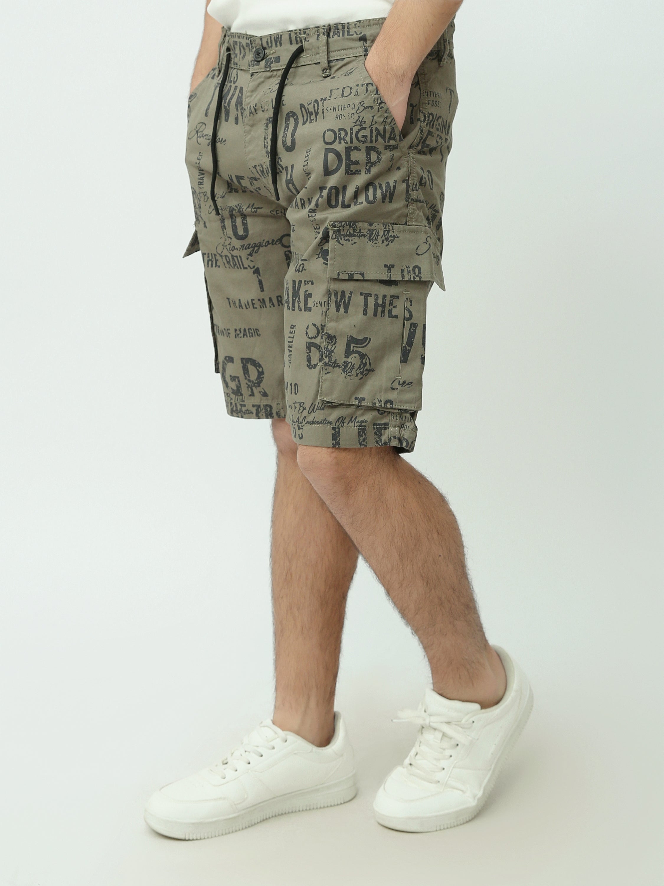 Short en jean homme avec poches et motifs graphiques - SHR25SGAS23179TM1