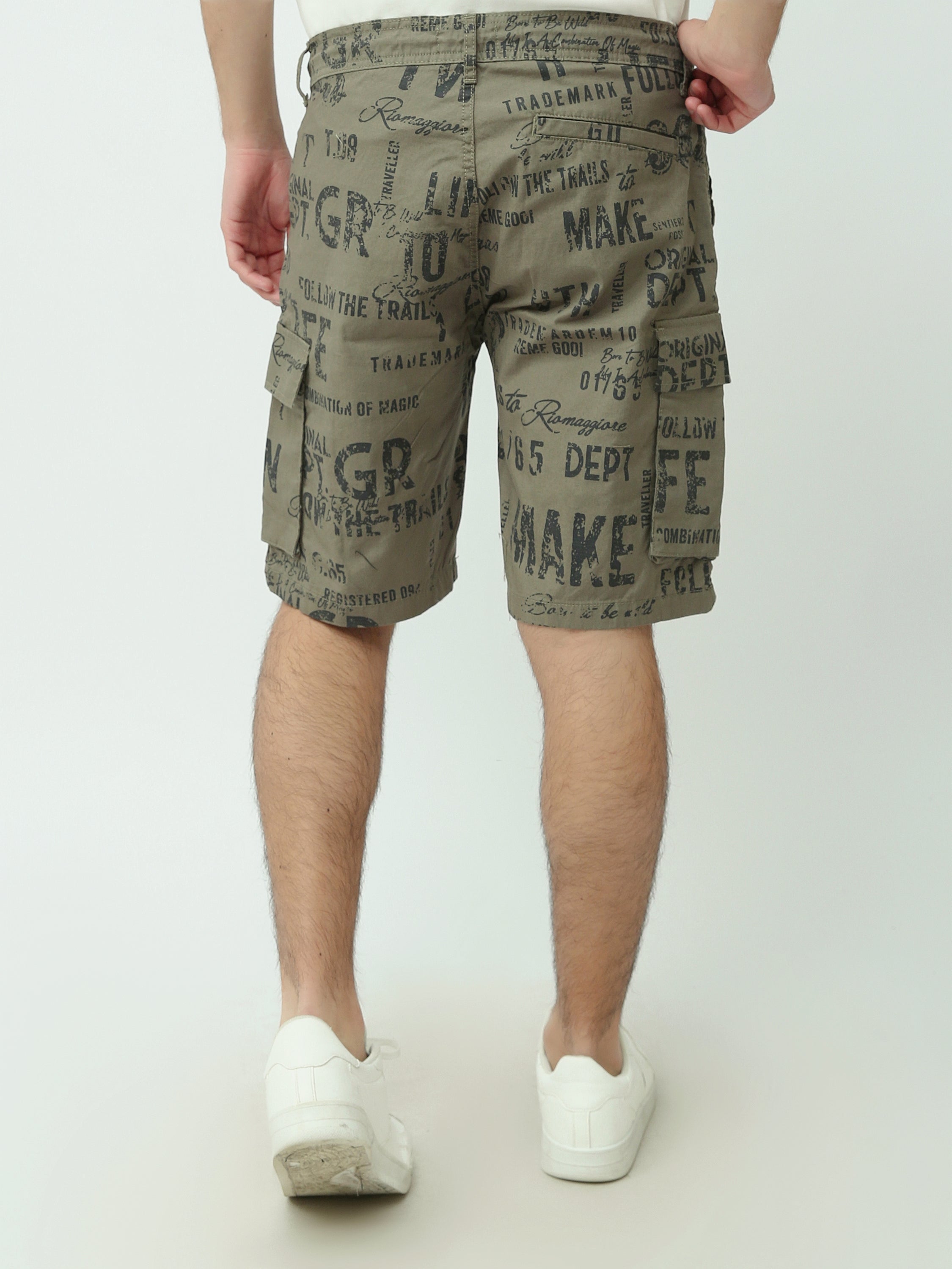 Short en jean homme avec poches et motifs graphiques - SHR25SGAS23179TM1