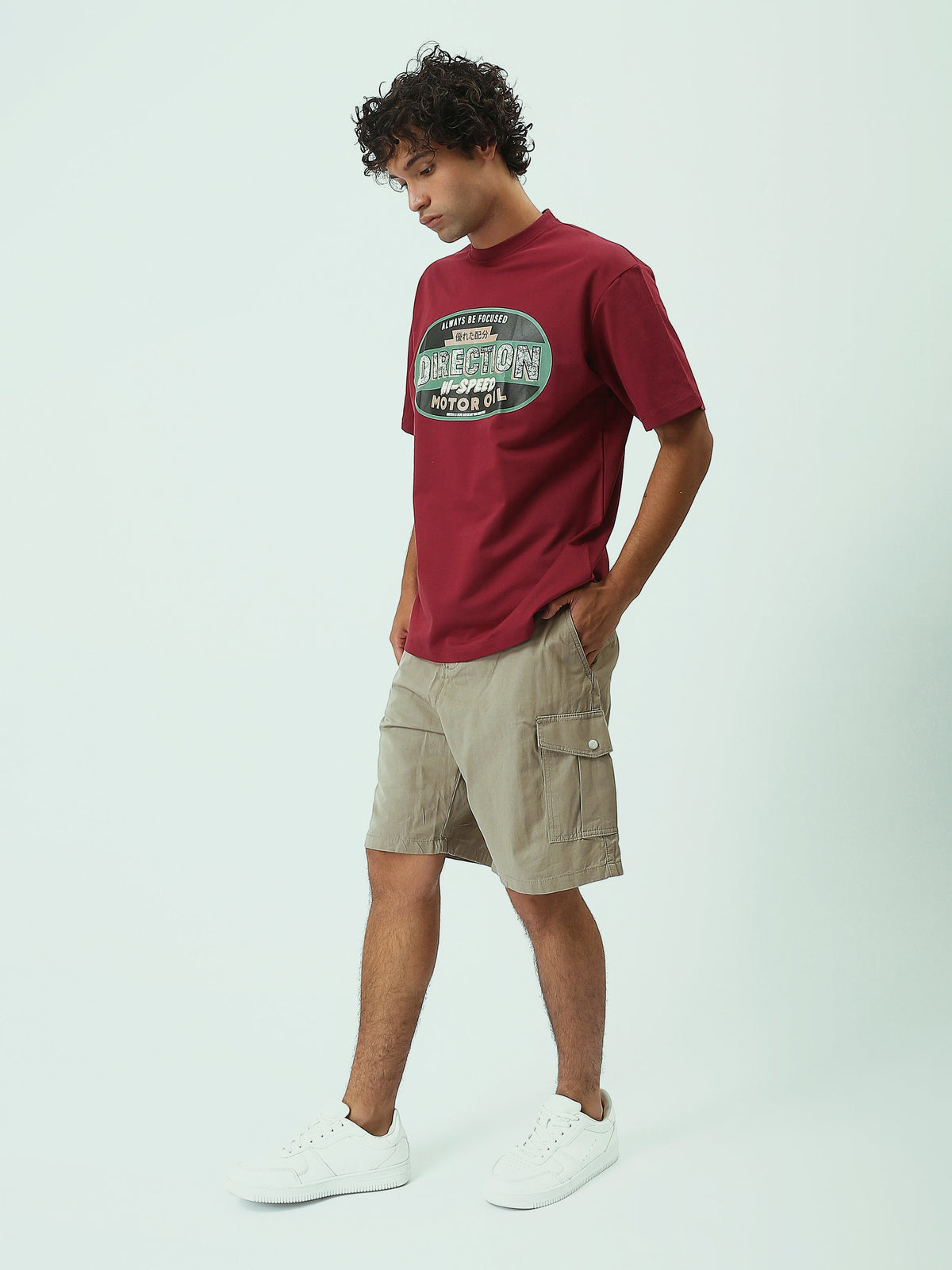 Short Homme Regular Fit Style Cargo à Poches Latérales - SHR25SLBC23184TM1