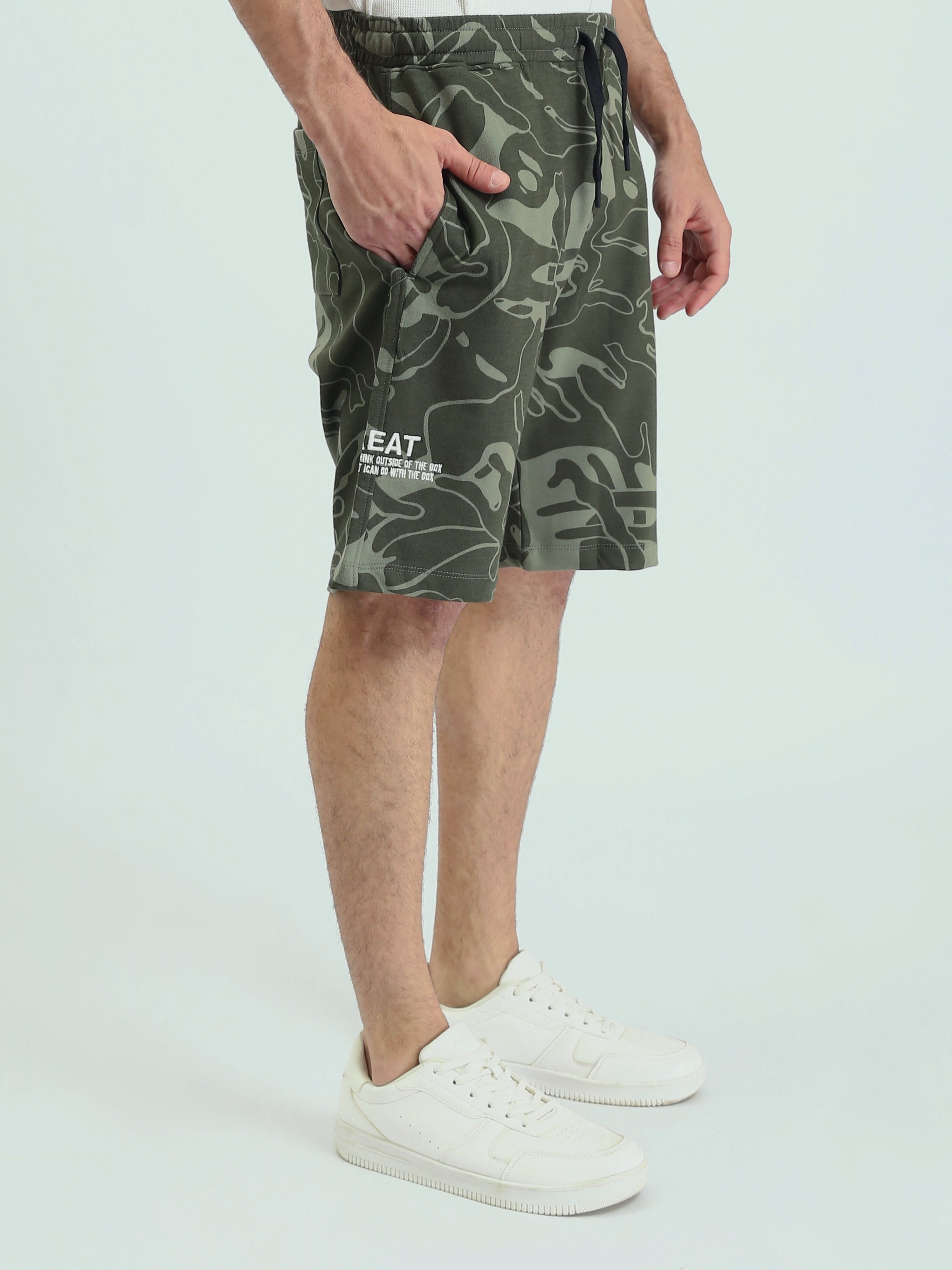 Short casual camouflé pour homme - SHR25SMAS29157TM1