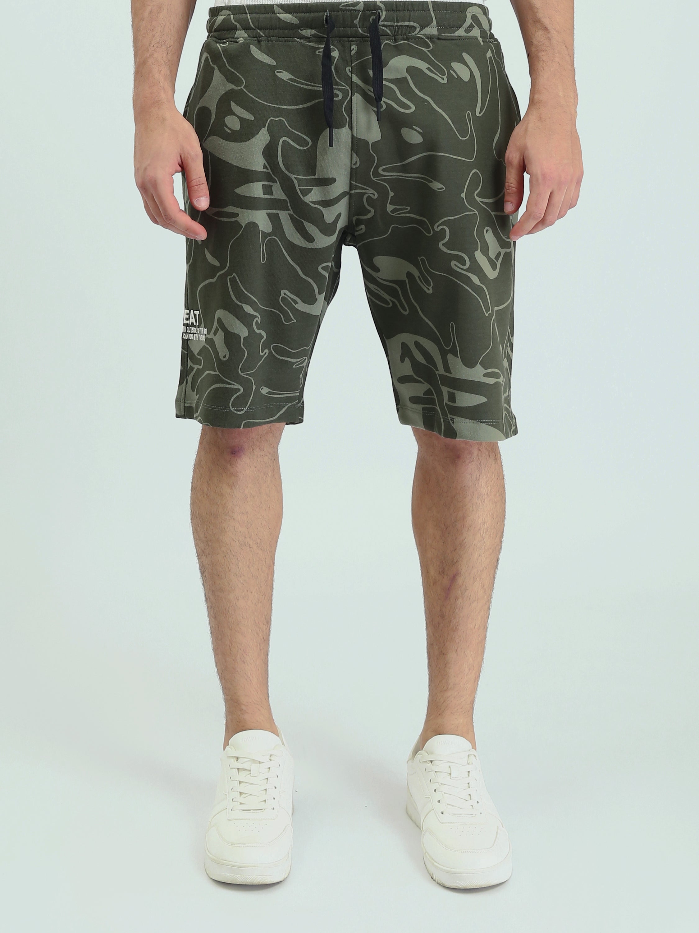 Short casual camouflé pour homme - SHR25SMAS29157TM1