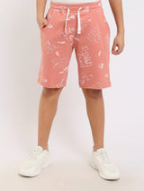 Short enfant garçon casual avec cordon de serrage à la taille et imprimé moderne – SHR25SMAS32120TB1