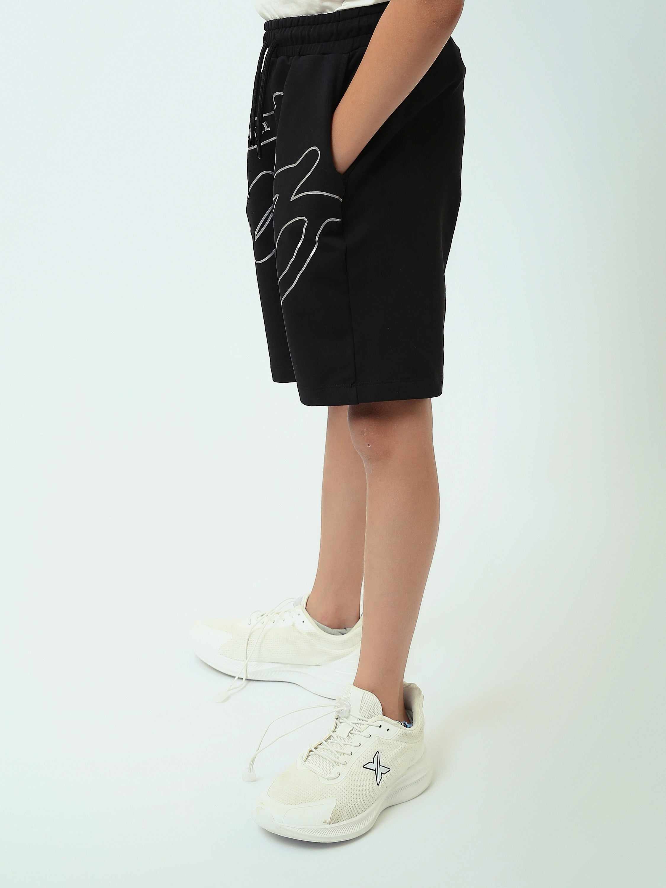 Short pour enfants au design moderne et impression audacieuse - SHR25SMPS29170TB1