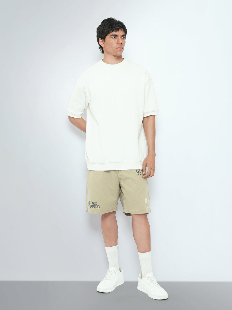 Short Homme à Imprimés Graphiques – Coupe Relaxed Streetwear - SHR26SGPS23191TM1