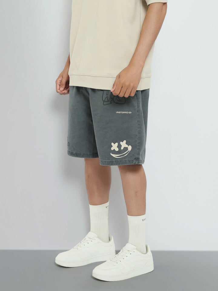Short Homme à Imprimés Graphiques – Coupe Relaxed Streetwear - SHR26SGPS23191TM1