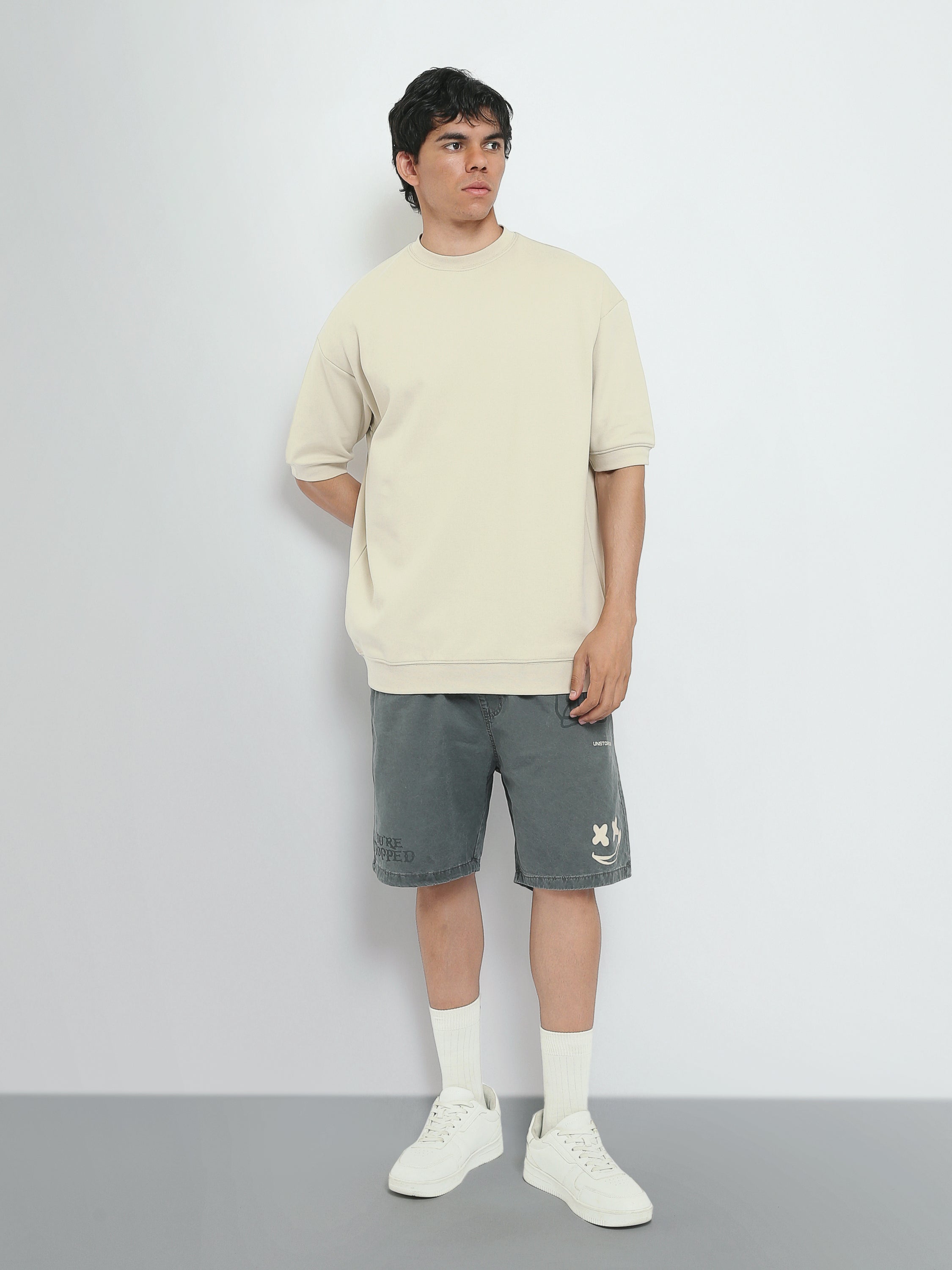 Short Homme à Imprimés Graphiques – Coupe Relaxed Streetwear - SHR26SGPS23191TM1
