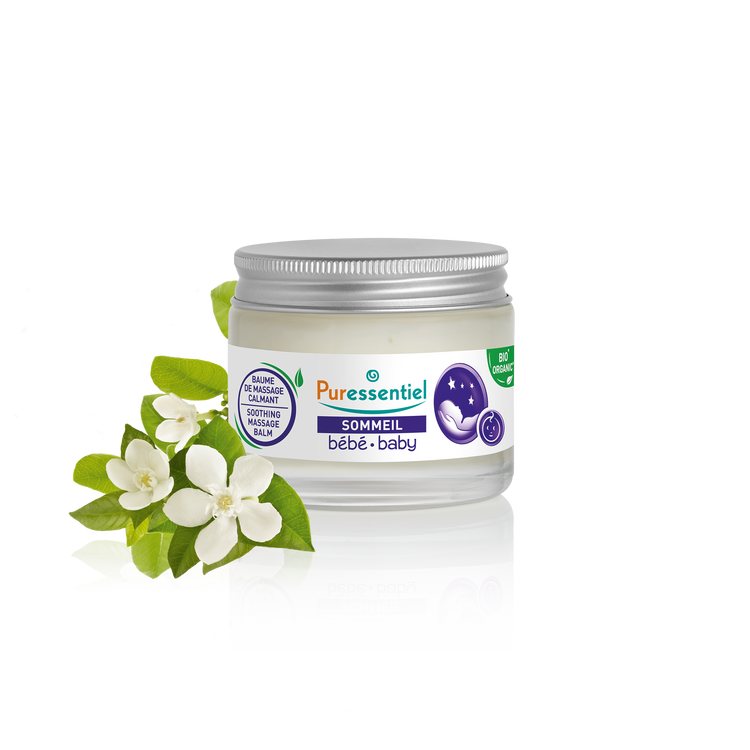 PURESS SOMMEIL DETENTE BAUME DE MASS CALAMANT BEBE 3 HE POT 30ML 9614