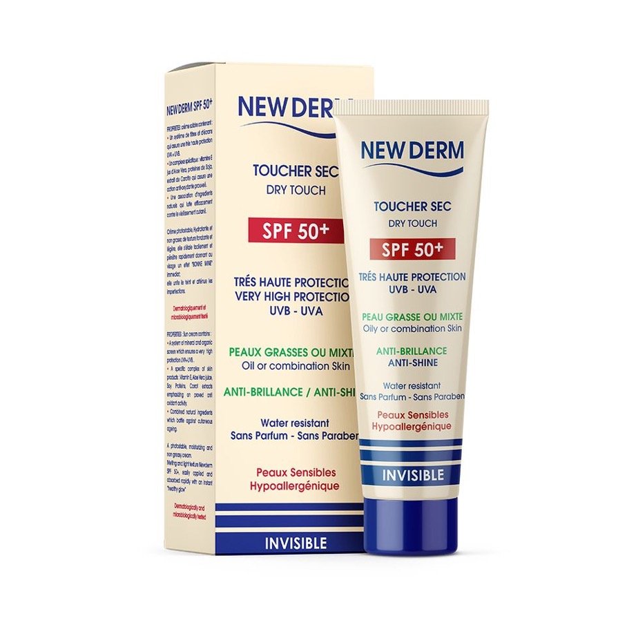 NEW DERM Écran Solaire SPF50+ INVISIBLE