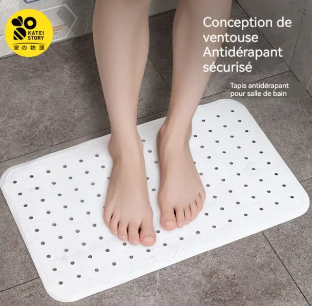 Tapis de Salle de Bain Design KATEI STORY – L'Élégance au Service de Votre Sécurité