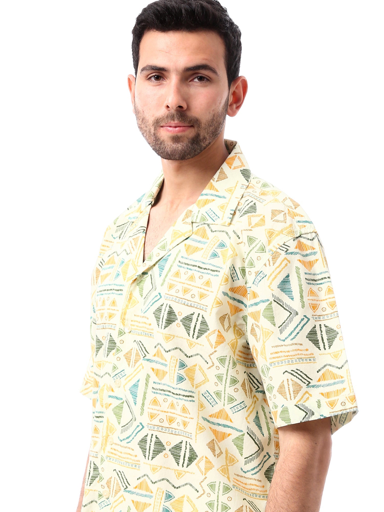 Chemise Homme à Motifs Géométriques – Coupe Décontractée et Confortable - SSH24SAEC19462TM1