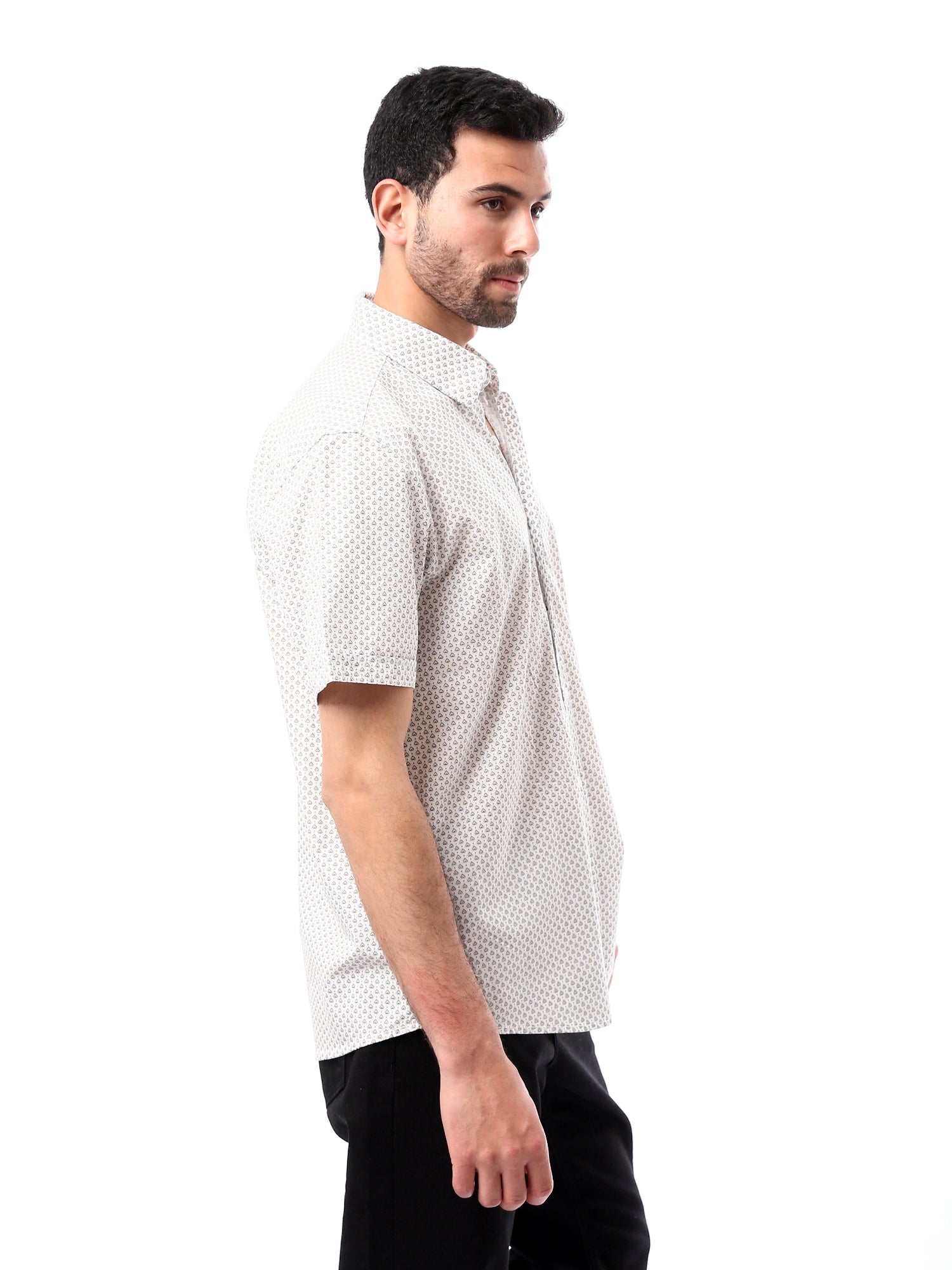 Chemise pour homme décorée avec des boutons - SSH24SAER19490TM1