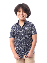 Chemise pour garçon à manches courtes avec boutons à l'avant – SSH24SAER31107TB1