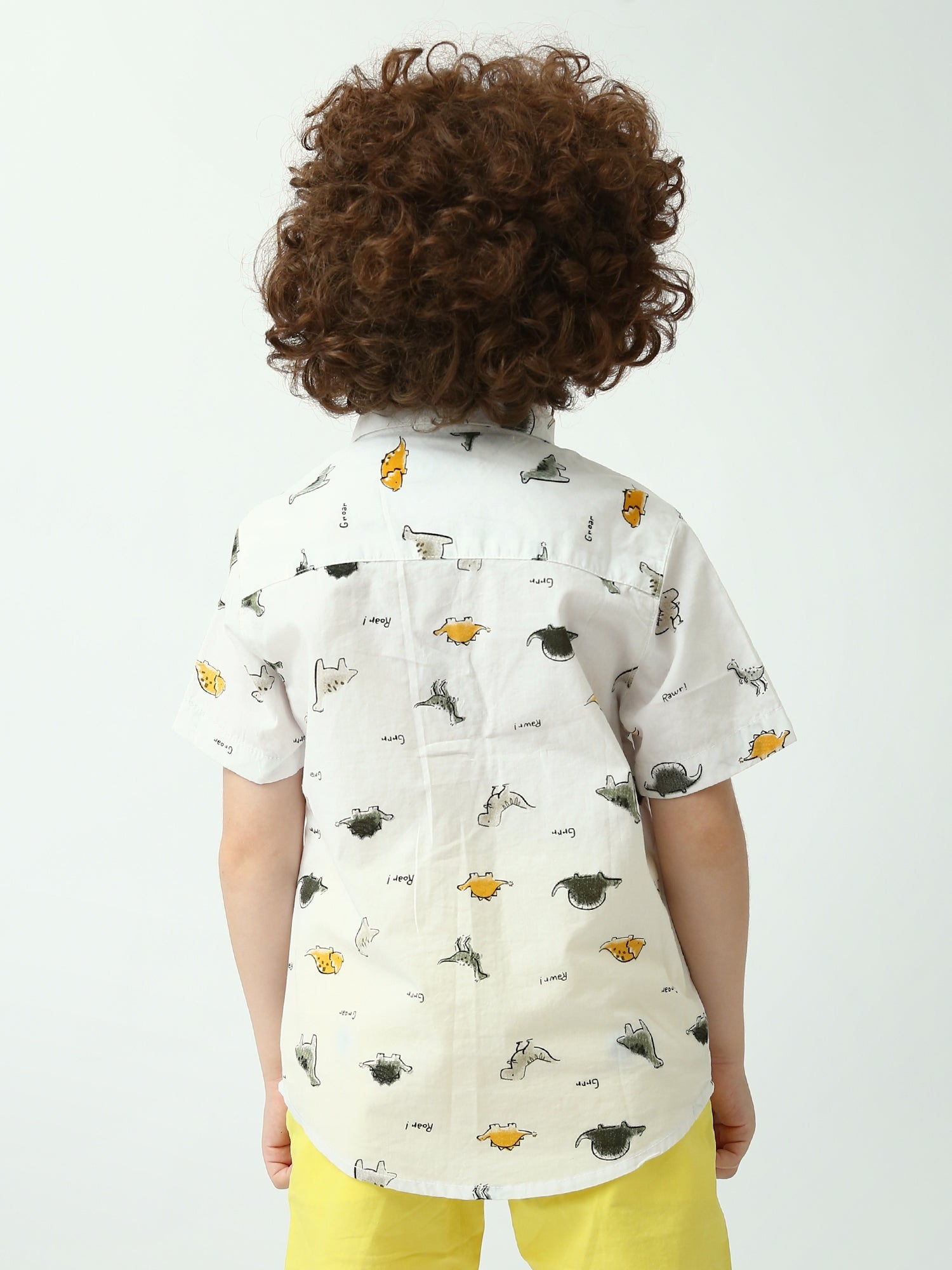 Chemise Garçon à Imprimé Dinosaure – Style Décontracté et Ludique - SSH24SAER75296MB1