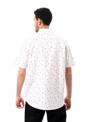 Chemise homme manches courtes à motifs modernes coupe confortable - SSH24SAOS19522TM1