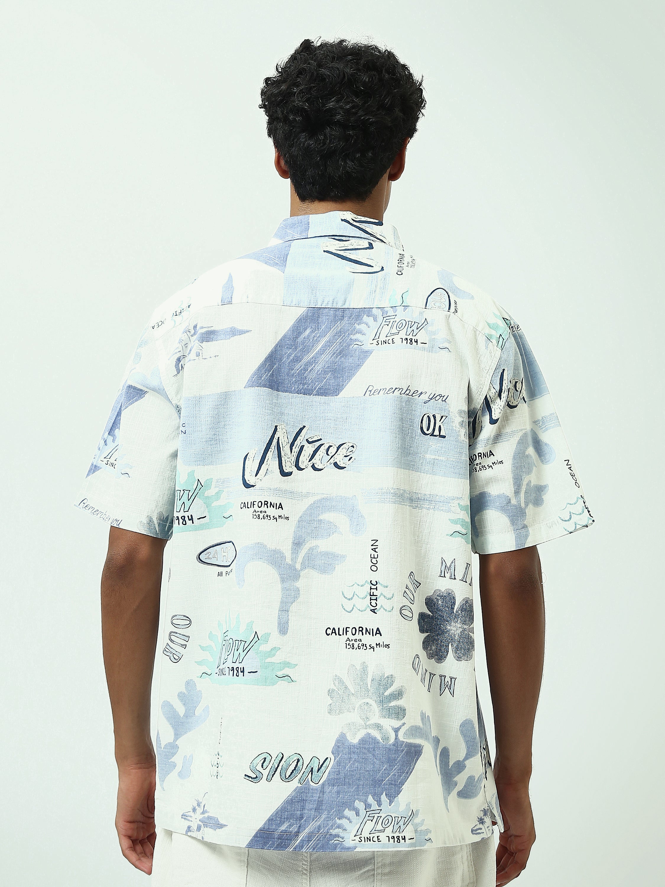 T-shirt pour homme à manches courtes avec motif - SSH24SASR19448TM1