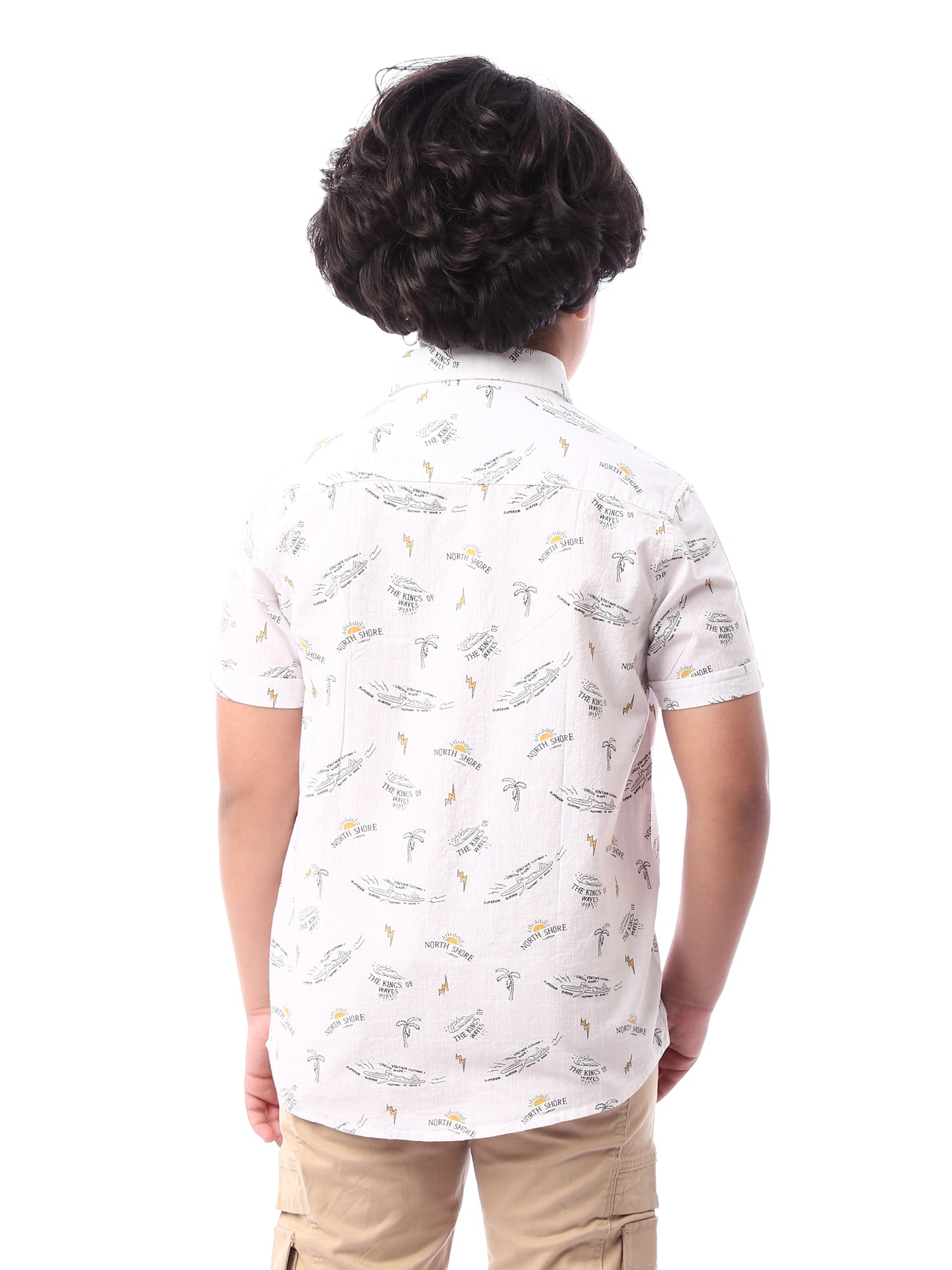 T-shirt pour garçon à manches courtes décoré - SSH24SASR31111TB1