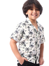Chemise enfant garçon ornée de motifs tropicaux – SSH24SASR31112TB1