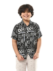 T-shirt Enfant à Design Moderne et Imprimé Décoratif – Style Actuel - SSH24SAVC19505TB1