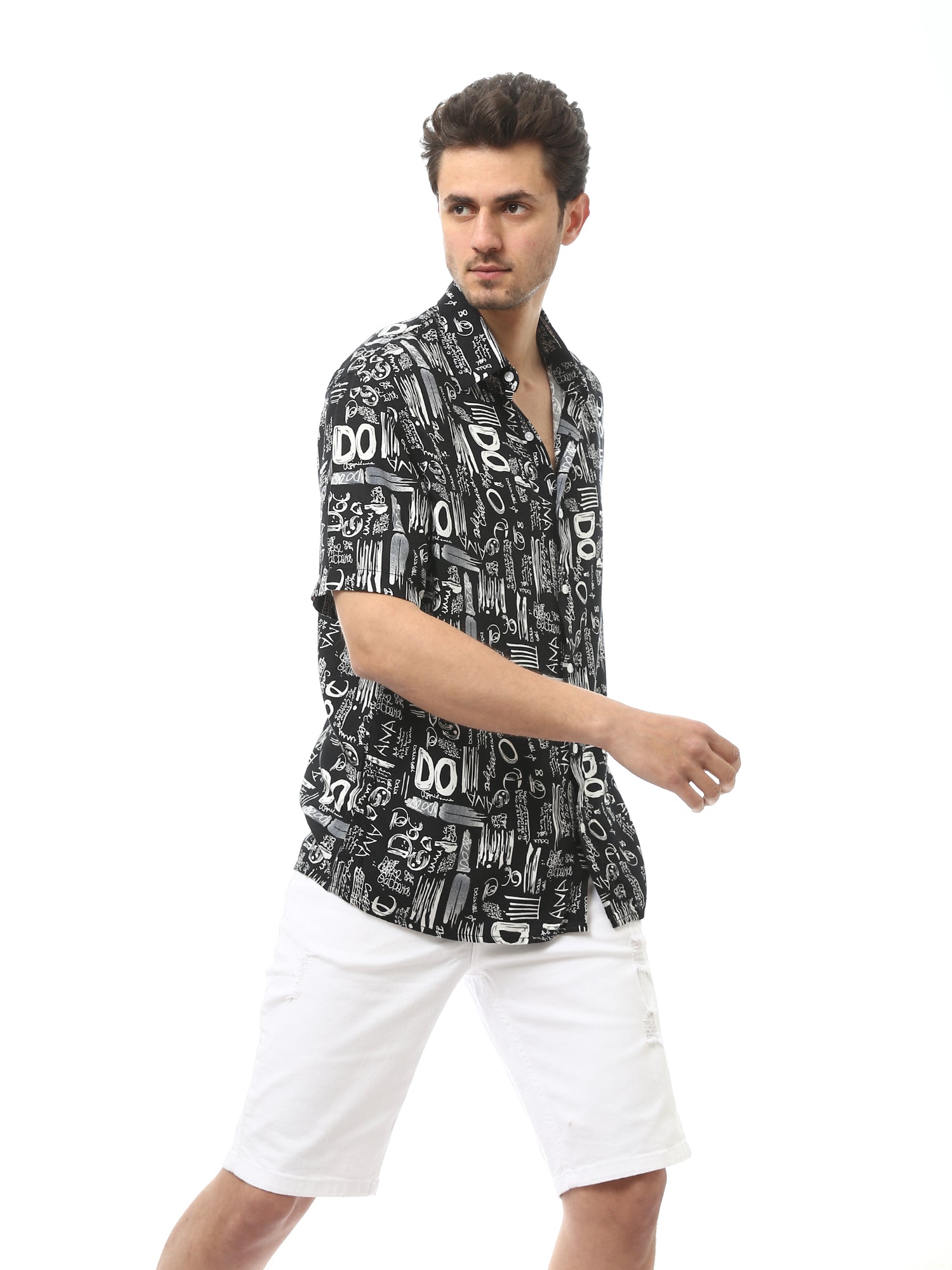 Chemise Homme Moderne avec Imprimé Artistique - Confortable et Élégante pour un Look Quotidien - SSH24SAVC19505TM1