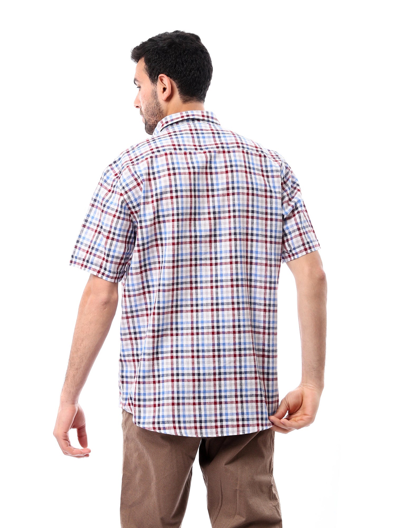 Chemise Homme Élégante à Carreaux – Style Moderne et Confort pour les Jours Chauds - SSH24SCIR17447TM1