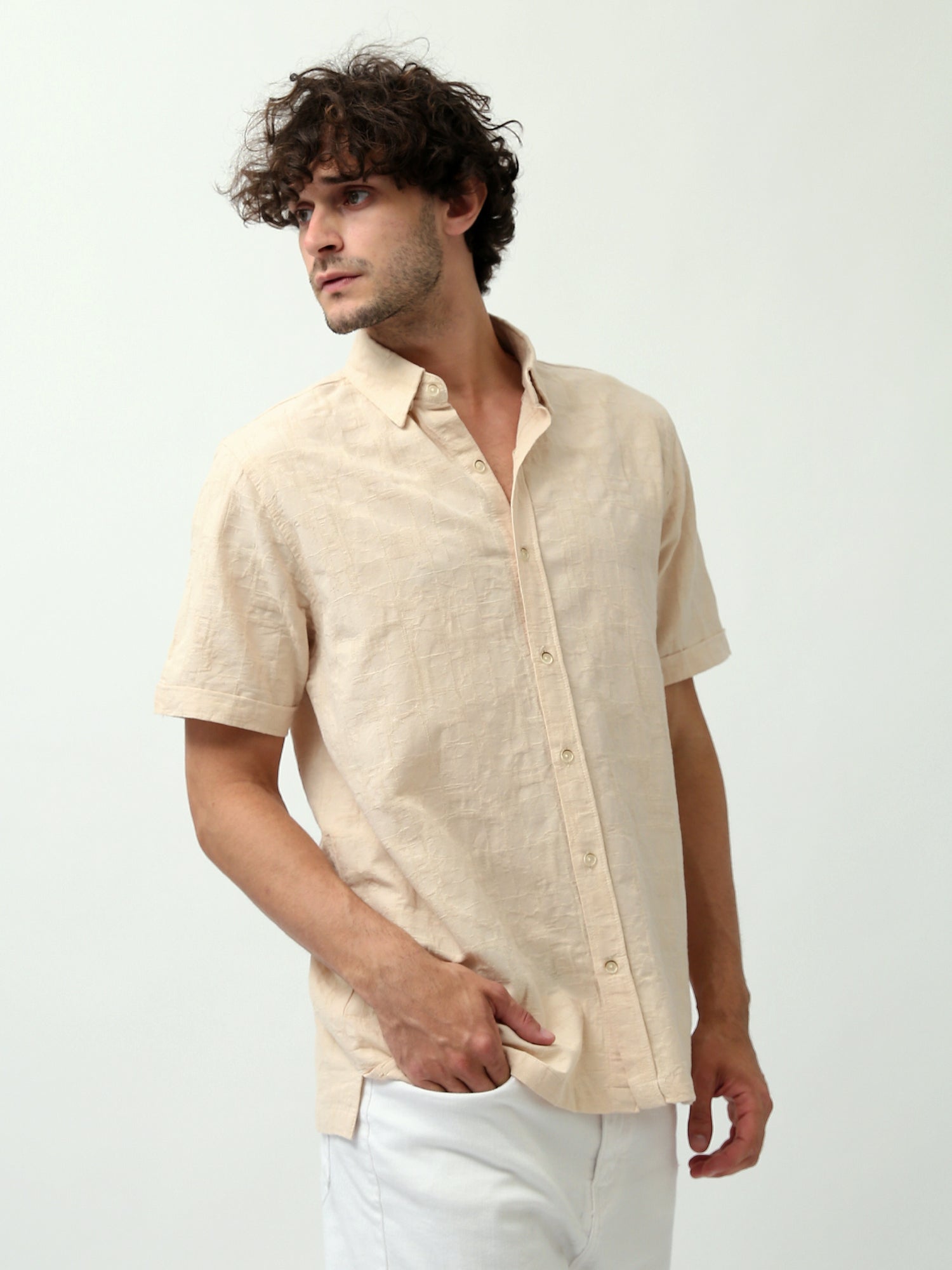 Chemise Oversized Homme - Look Détendu et Confortable - SSH24SECC19512TM1