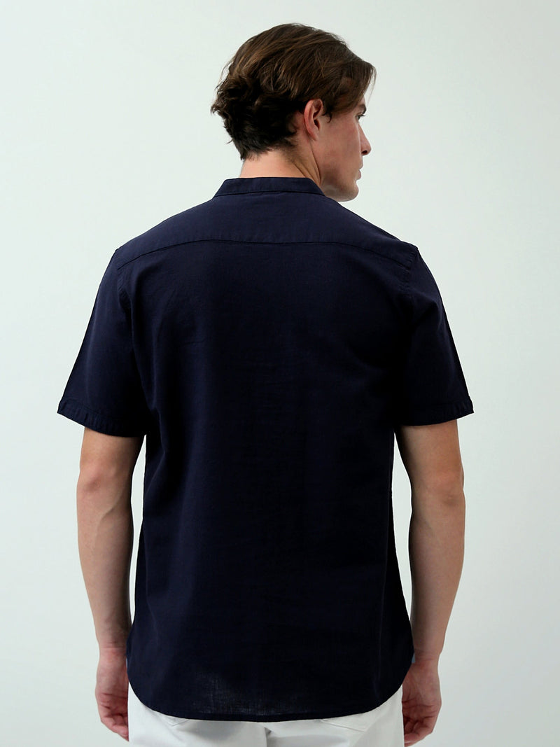 Chemise Homme à Manches Courtes – Design Moderne avec Col Ouvert et Boutons - SSH24SEIS19432TM1