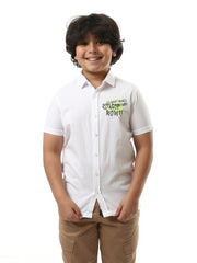 Chemise garçon ornée de mots motivants – SSH24SPER31106TB1