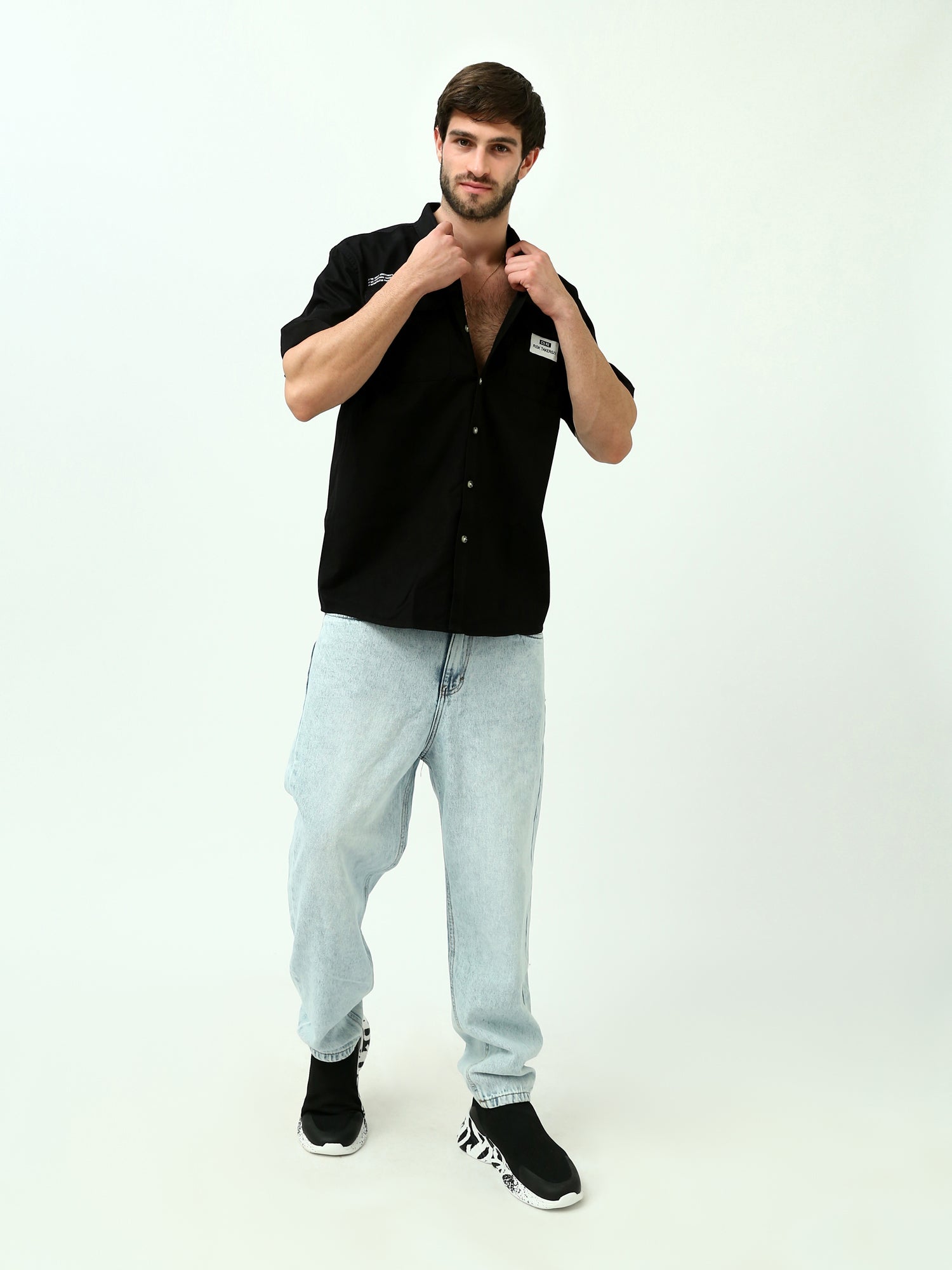 T-shirt pour homme avec poches avant - SSH24SPGR19496TM1
