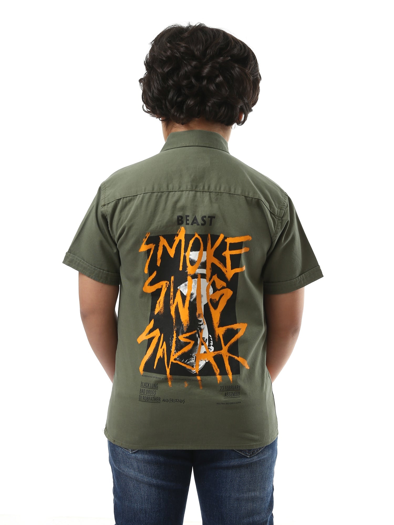Chemise Garçon à Imprimé Street – Style Urbain et Confort - SSH24SPGR31116TB1