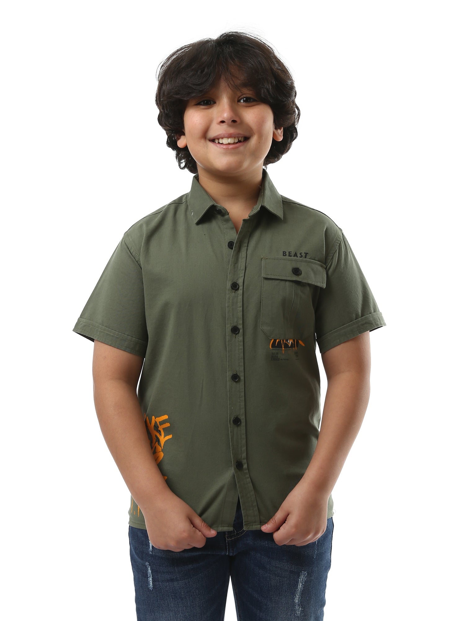 Chemise Garçon à Imprimé Street – Style Urbain et Confort - SSH24SPGR31116TB1