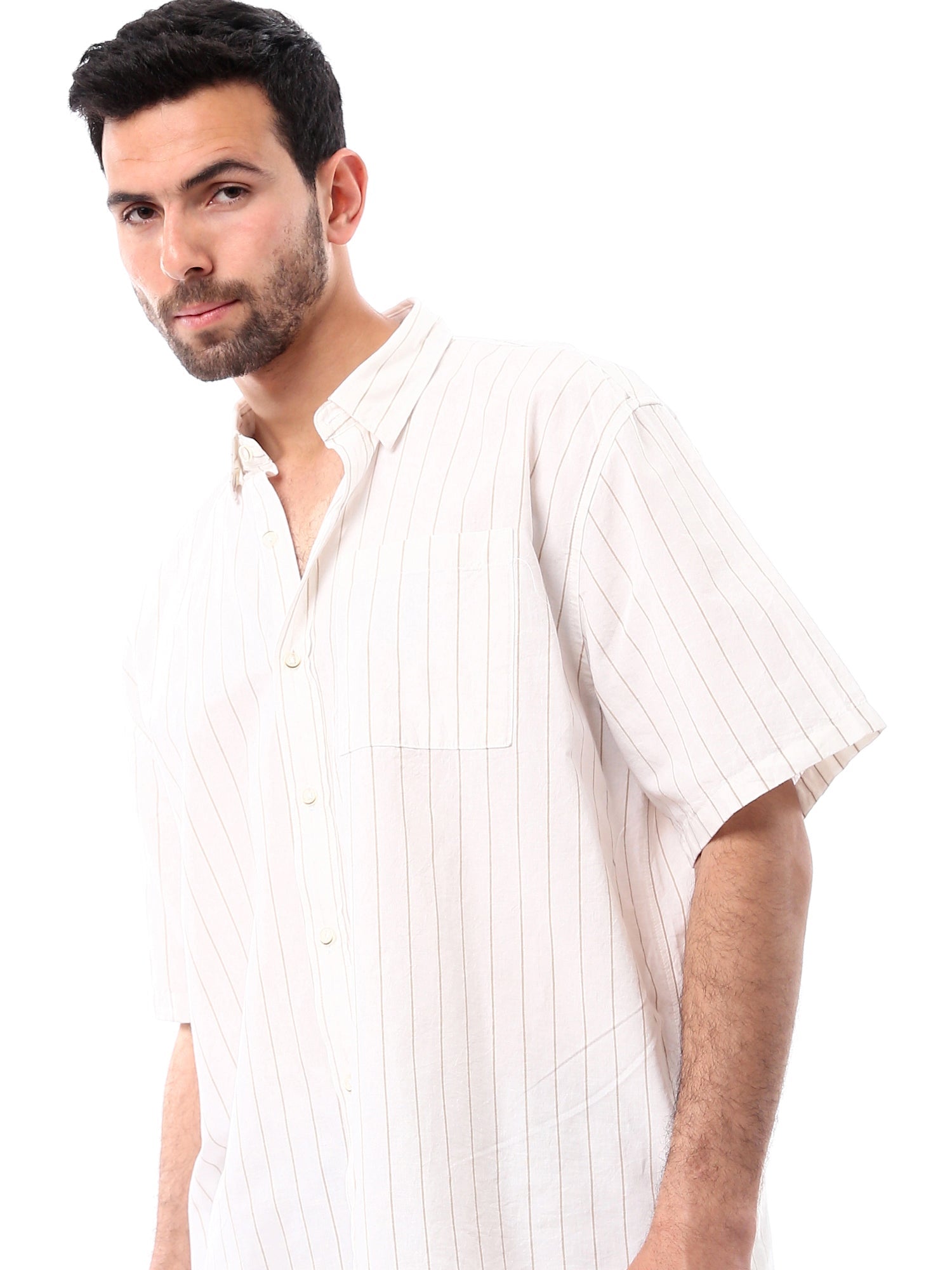 Chemise Homme à Manches Courtes – Élégance Simple et Confort au Quotidien - SSH24SSIC19427TM1