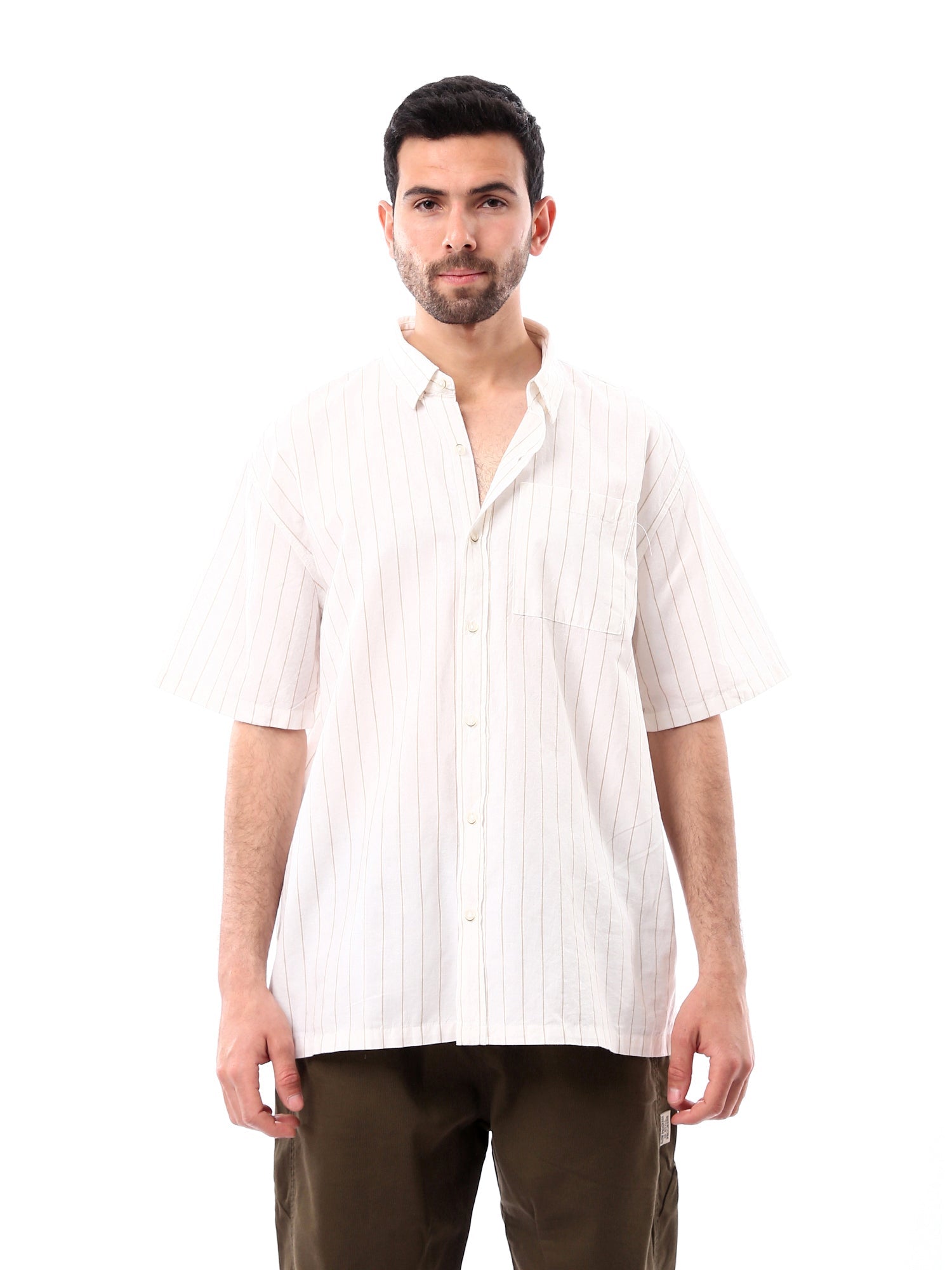 Chemise Homme à Manches Courtes – Élégance Simple et Confort au Quotidien - SSH24SSIC19427TM1