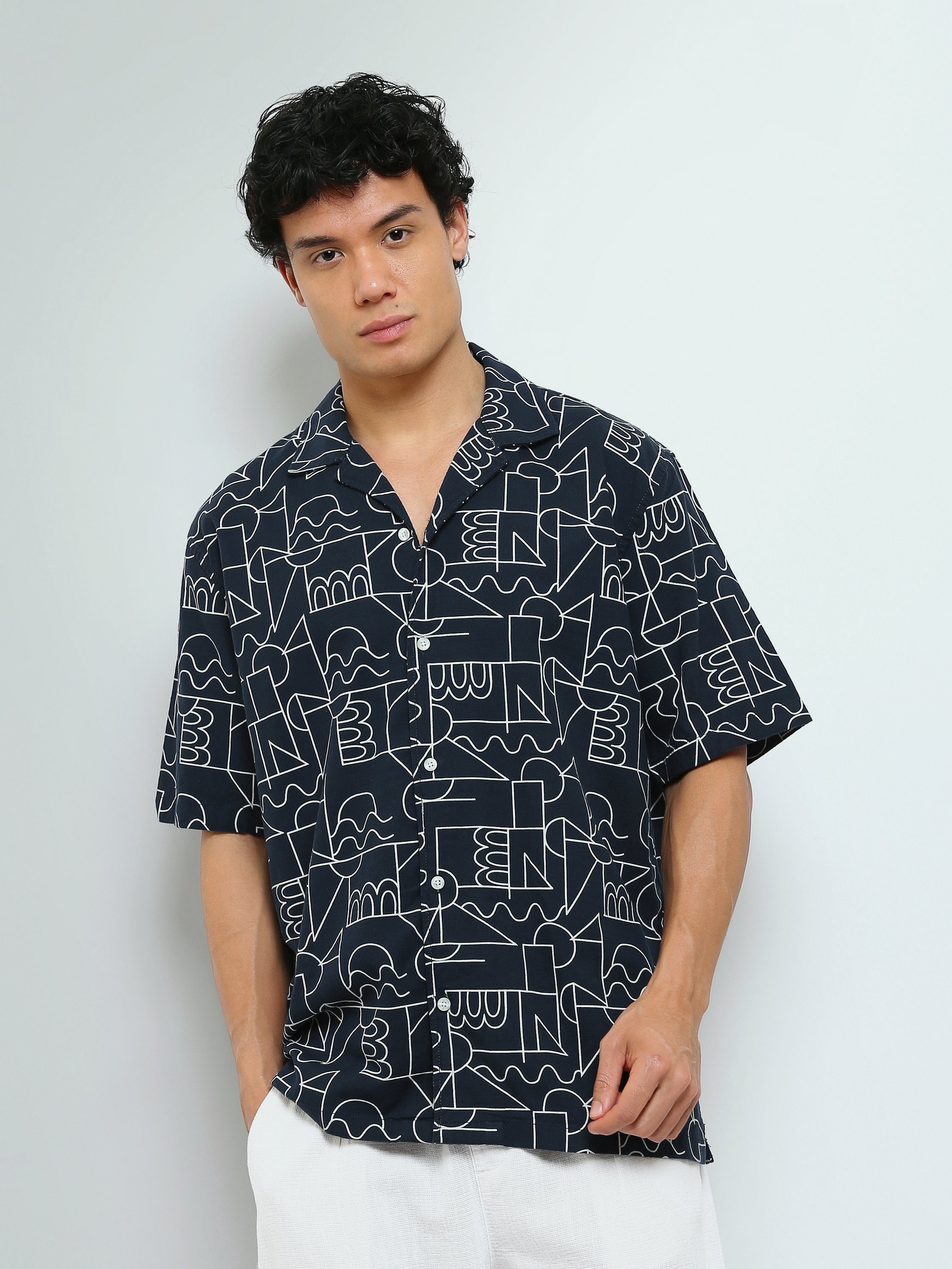 Chemise Homme à Manches Courtes Imprimée – SSH25SACC16140TM1