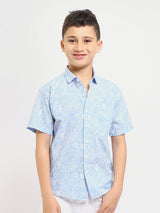 Chemise pour enfants avec des motifs naturels - SSH25SAER31168TB1