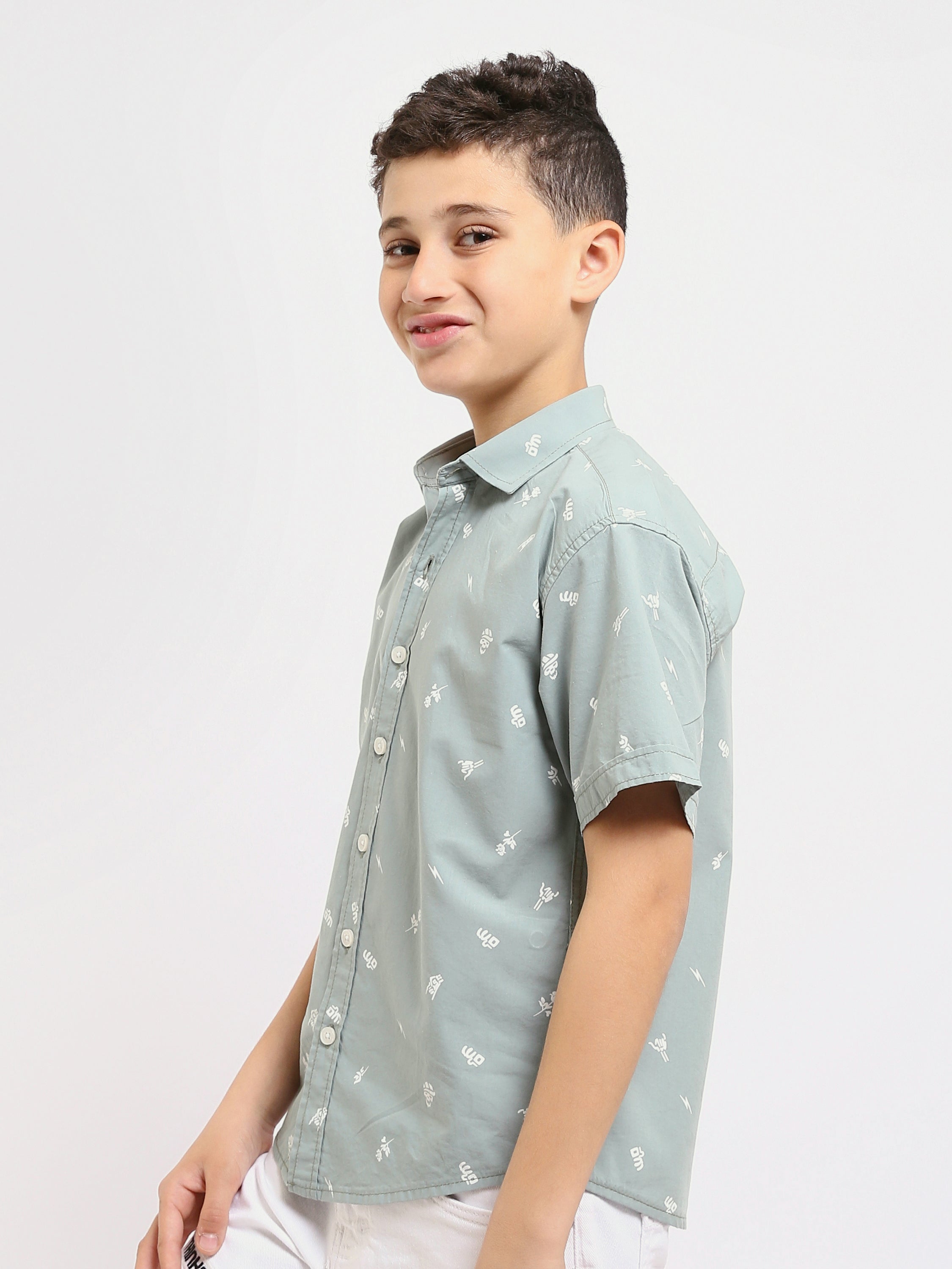 T-shirt pour enfants orné de motifs distinctifs - SSH25SAER31169TB1