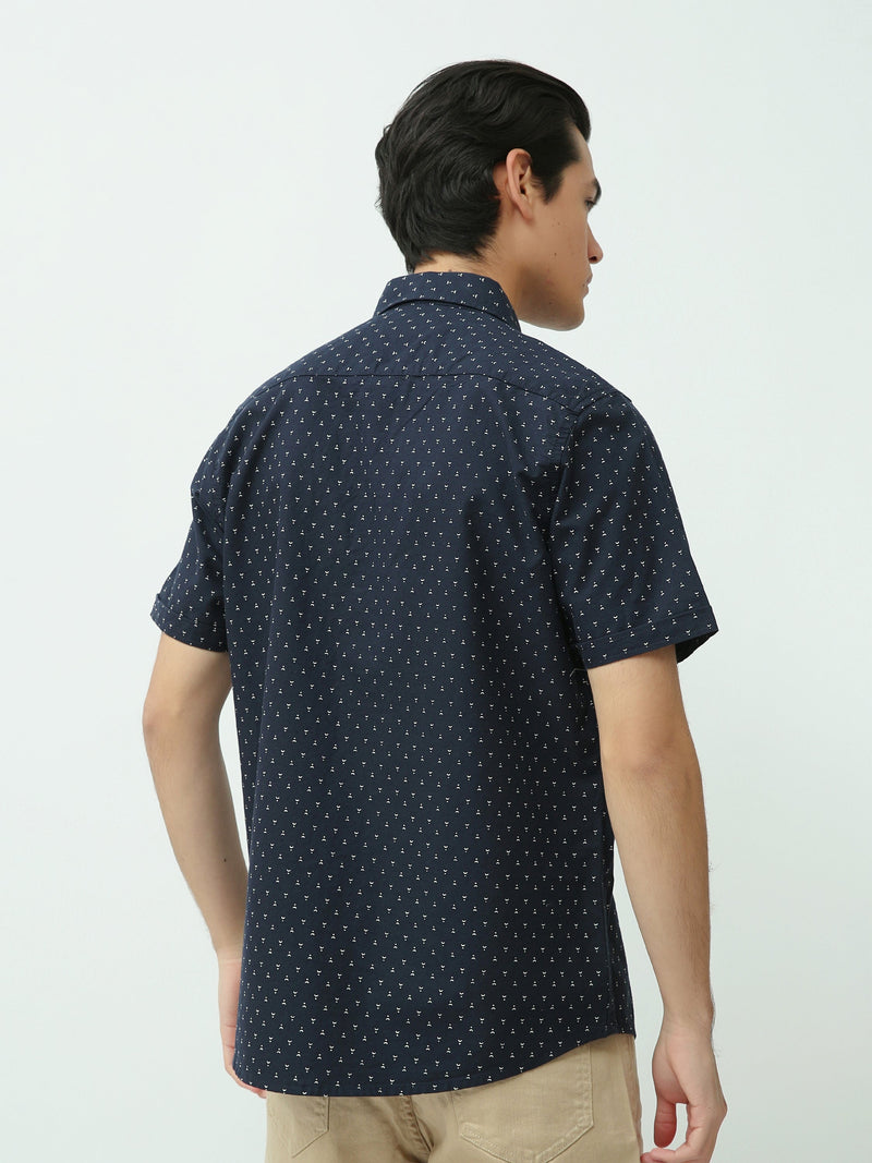 Polo homme manches courtes à boutons avec motifs géométriques - SSH25SAOR16153TM1